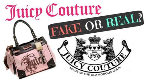 real vs fake juicy couture bags|juicy couture bag identification.